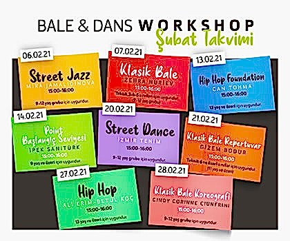Online Bale ve Dans Workshop - Şubat Programı